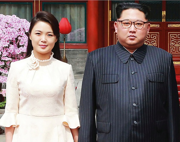 Ri Sol Ju and Kim Jong Un during their state visit to China in March 2018. PHOTO: AFP/ File