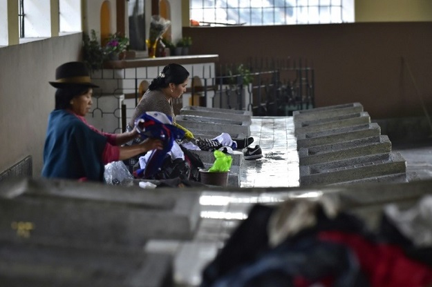 In Quito, there are still at least five public laundries which were built in the first half of the 20th century. PHOTO: AFP