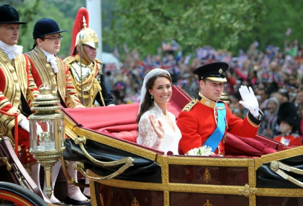 William and Kate were married at Westminster Abbey in London on April 29, 2011. PHOTO: AFP