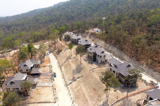 Public frustration has been mounting over the project since aerial images of several dozen officials' homes -- carved into the green foothills of Chiang Mai's Doi Suthep mountain -- started circulating on social media earlier this year. PHOTO STRAITS TIMES