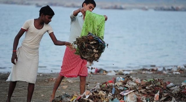 The Ganges is central to Indian spiritual life and provides water to more than half a billion people. Sewage, agricultural and industrial waste have made it one of the world's most polluted rivers, as have the multitudes of plastic that end up in it. PHOTO: DW