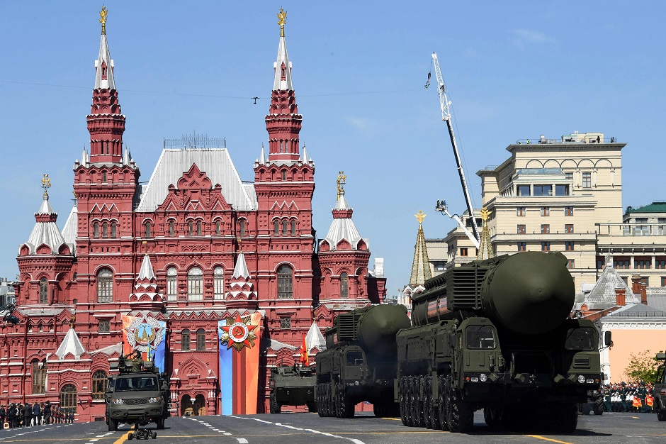 Russian Yars RS-24 intercontinental ballistic missile systems. PHOTO: AFP