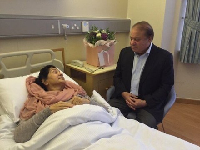 Nawaz ‘unwilling’ to return to Pakistan as Begum Kulsoom ‘fights for life’ in London