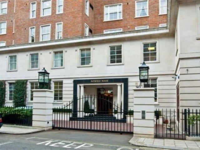 Nawaz Sharif has lived in the ‘Avenfield House’ whenever in London since 1993. PHOTO: FILE