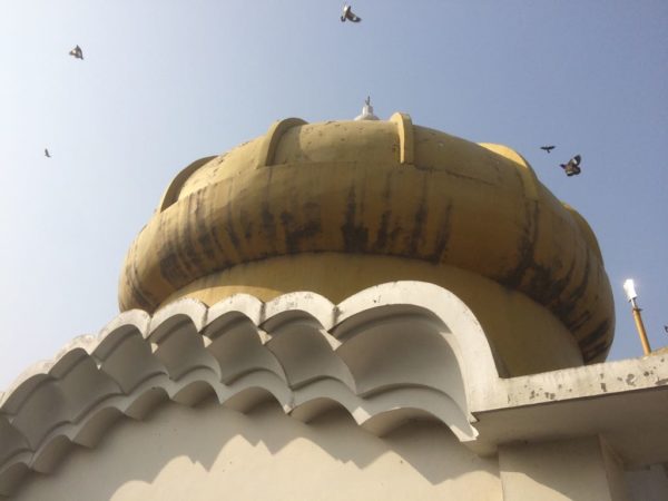 Dome of the Pacha Kalay gurdwara rising over the village. PHOTO: RIAZ AHMED