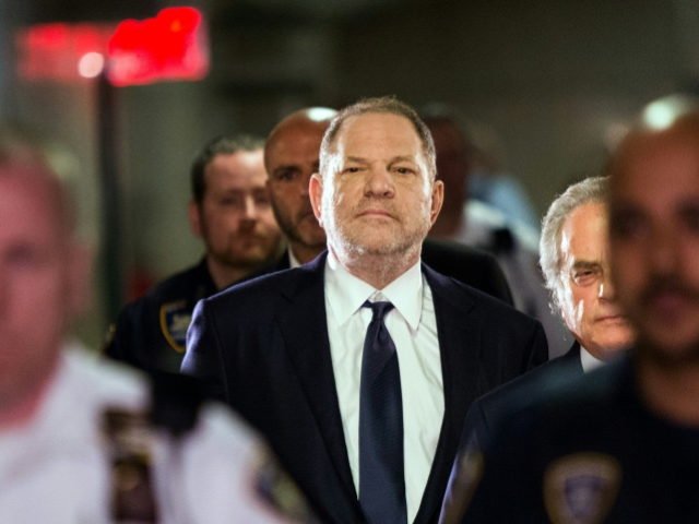 Hollywood film producer Harvey Weinstein enters Manhattan criminal court in New York, where he pleaded not guilty to rape and sex assault charges. PHOTO: AFP