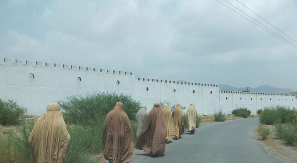 In a rare move, women proceed to polling stations in the tribal district of Mohmand. PHOTO: EXPRESS
