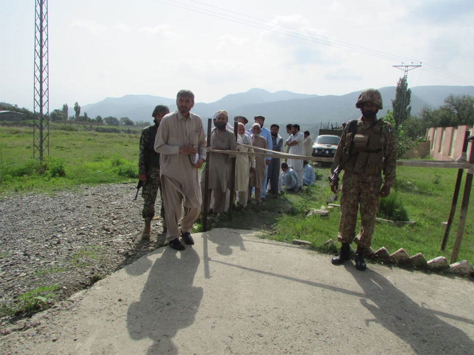 After years of conflict, people in South Waziristan participate in electoral process. PHOTO: EXPRESS