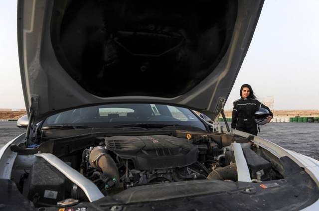 after driving ban ends saudi women taste thrill of speed