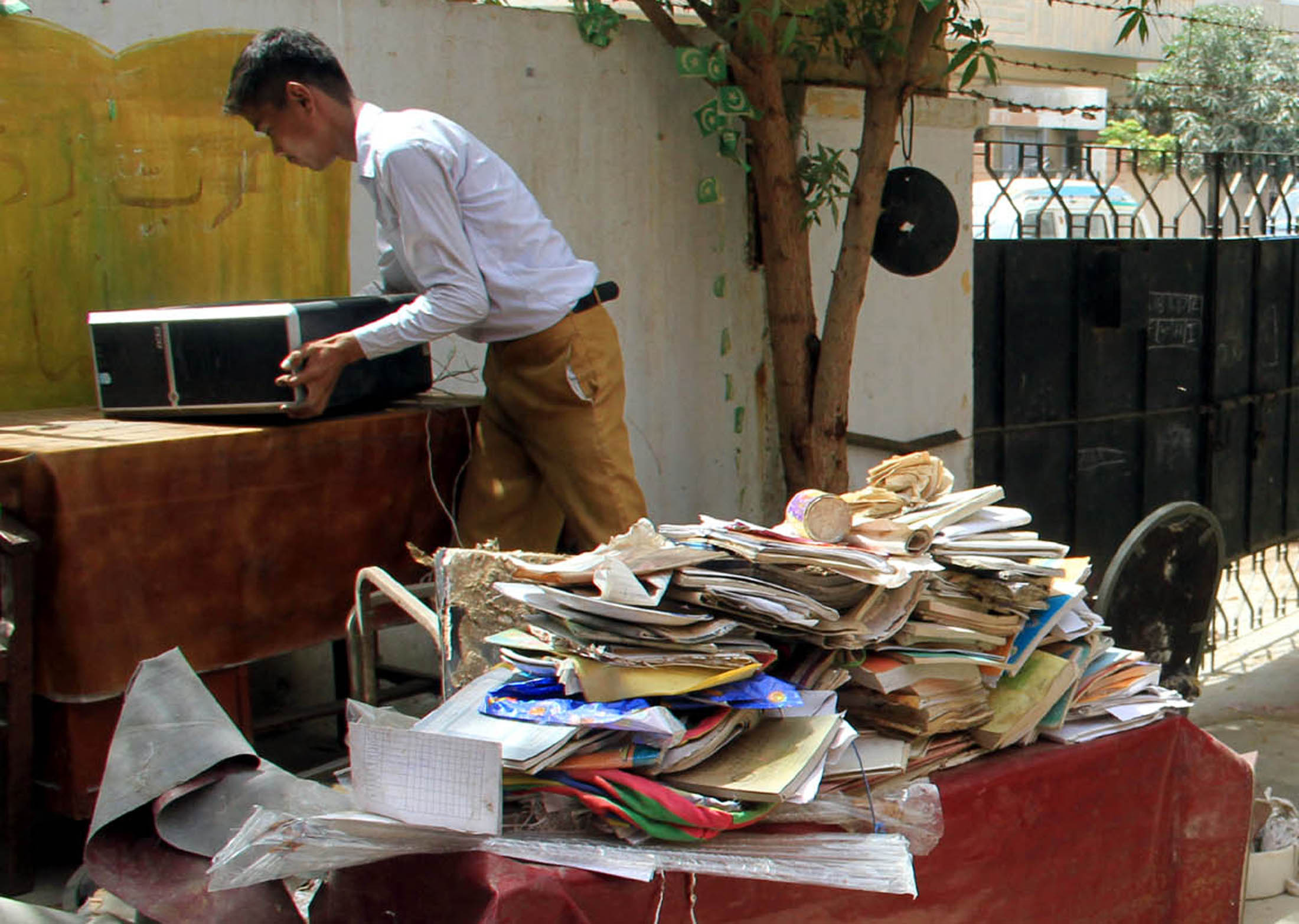 when students and teachers reached the school next day they found classrooms and laboratories in utter chaos photo athar khan