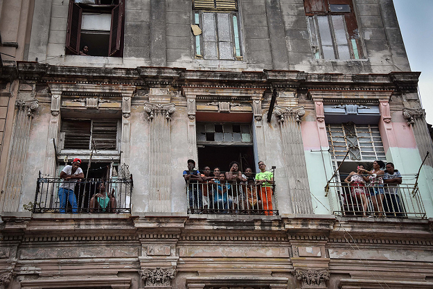 A building in Havana. PHOTO: AFP