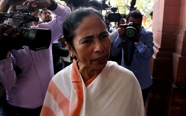 Chief Minister of West Bengal Mamata Banerjee arrives at the Indian Parliament in New Delhi on August 1, 2018. PHOTO: AFP