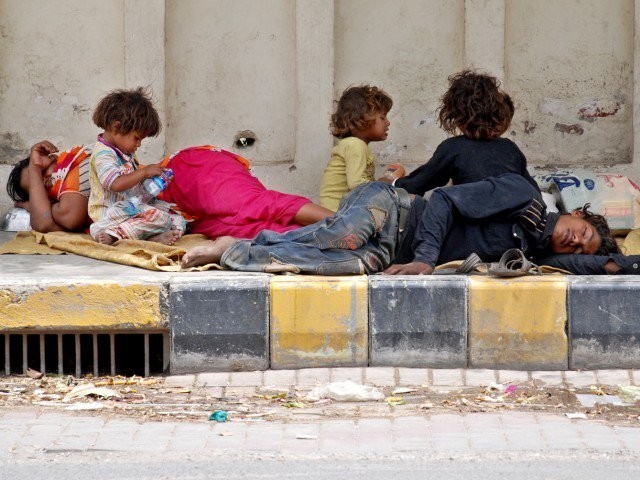 street children on a sidewalk photo file