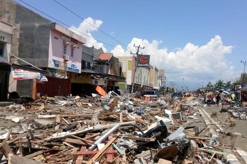  Debris is seen after an earthquake in Palu, Indonesia. Reuters 