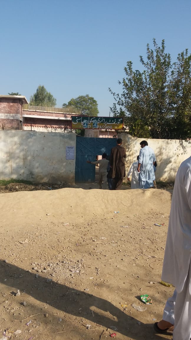 Polling begins in Bannu. PHOTO: EXPRESS