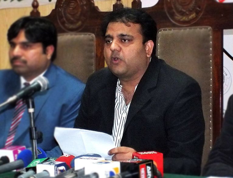 Information Minister Fawad Chaudhry. PHOTO: ONLINE