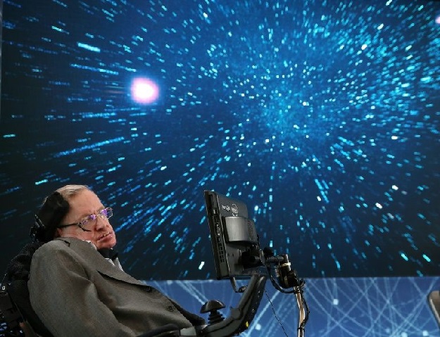 Late Dr Stephen Hawking at a lecture - PHOTO AFP