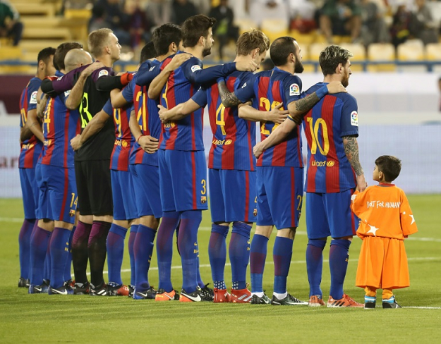 After images of his plastic Messi jersey went viral, Murtaza met his idol in Qatar. PHOTO: AFP