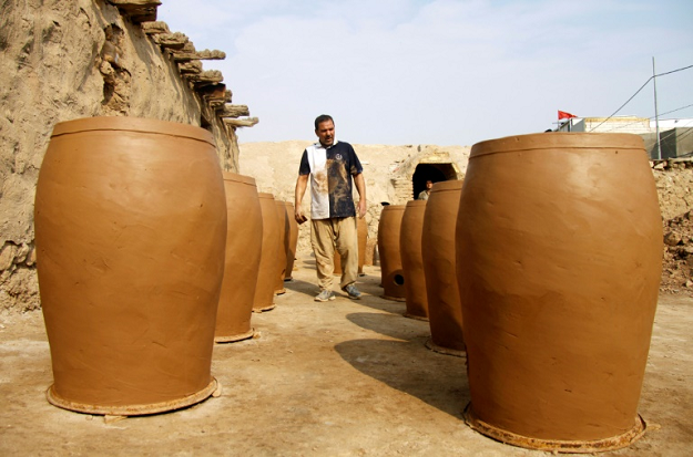 From selling thousands per week across every Iraqi province these days they struggle sell 200 across a whole year, says potter Adel al-Kawwaz. PHOTO: AFP