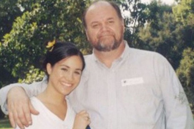 Meghan Markle and her father.