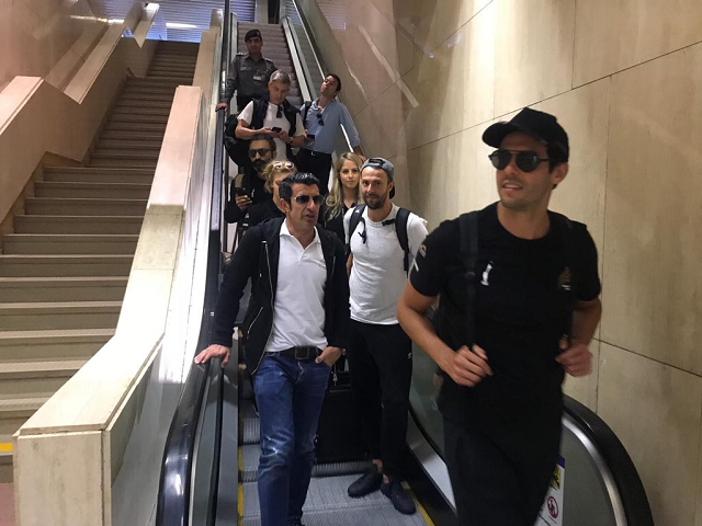 Image result for Kaka & Figo Upon Arrival in Pakistan