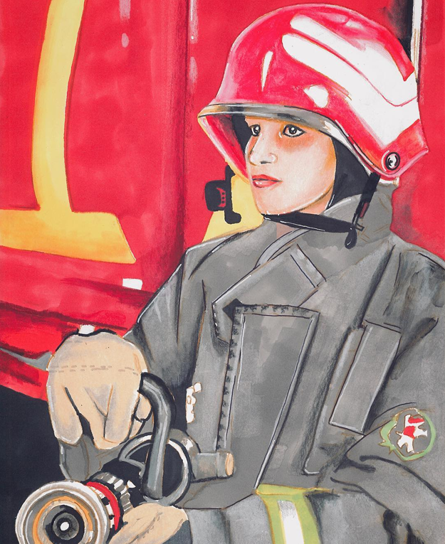 Shazia Parvee - Pakistan's first female firefighter. PHOTO: INSTAGRAM/MALIHA ABIDI
