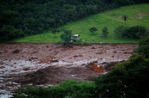  A view of the aftermath from a failed iron ore tailings dam owned by Brazilian miner Vale SA that burst, in Brumadinho, Brazil January 26, 2019. PHOTO: REUTERS  
