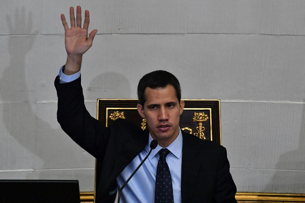 Venezuela's National Assembly head and self-proclaimed acting president Juan Guaido is demanding new presidential elections. PHOTO: AFP
