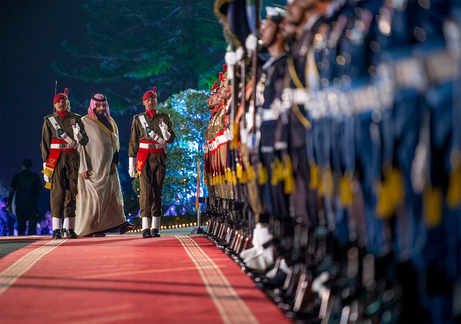 Saudi crown prince arrives at PM House. PHOTO: TWITTER/PID