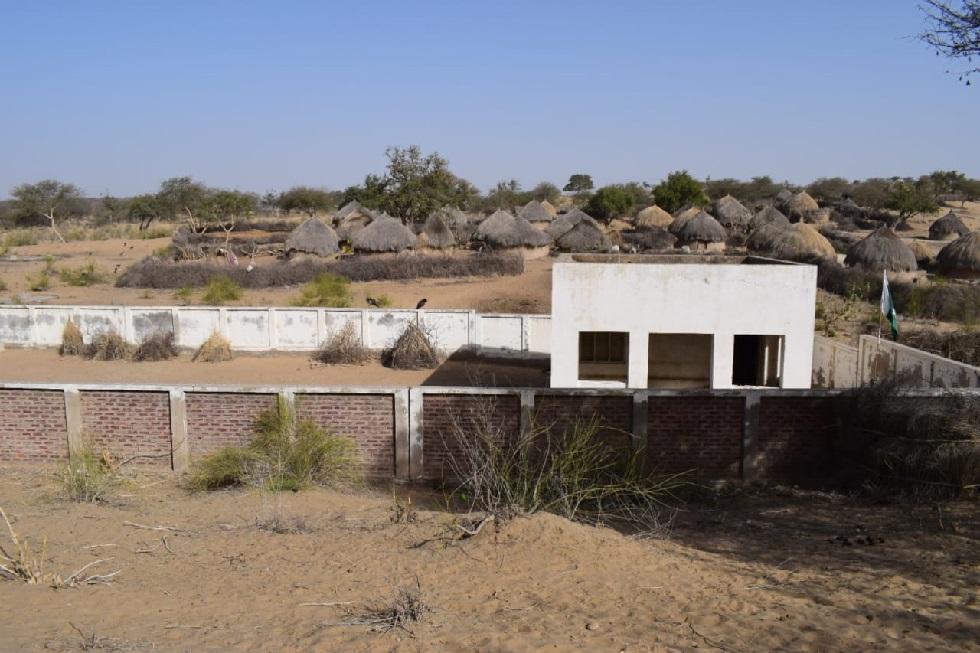 View of a school in Sothar village, Tharparkar District, Sindh. PHOTO: EXPRESS