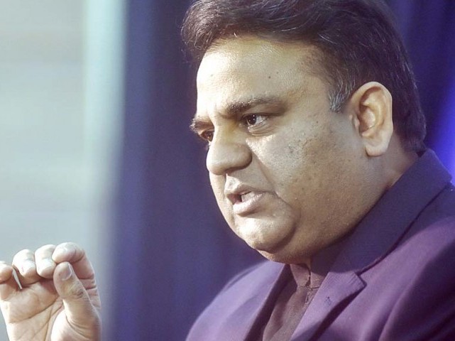 Information Minister Fawad Chaudhry. PHOTO: APP