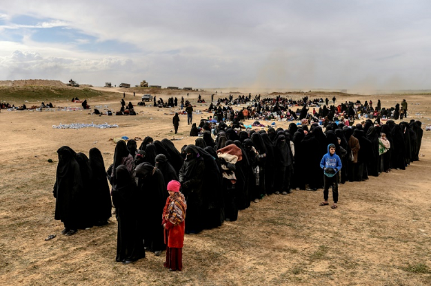 Tens of thousands of people have left the Islamic State group's last redoubt in eastern Syria in recent months. PHOTO: AFP