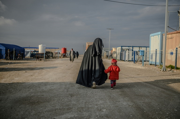 Since December, at least 100 people have died en route to the Al-Hol camp or shortly after arriving, mostly children under five, according to the International Rescue Committee. PHOTO: AFP