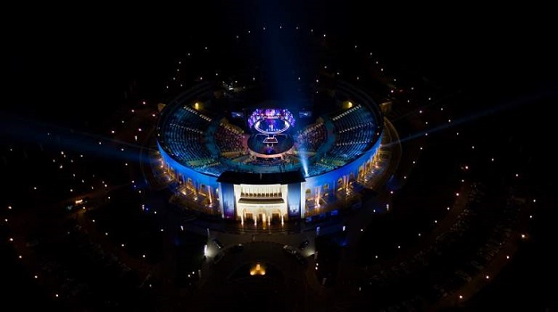 The majestic, open-air, Colosseum-esque al Majaz amphitheater in Sharjah. PHOTO: EXPRESS