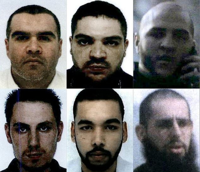 french nationals from top left to bottom right salim machou mustapha merzoughi brahim nejara kevin gonot yassine sakkam and leonard lopez all sentenced to death by a baghdad court for joining the islamic state group photo afp
