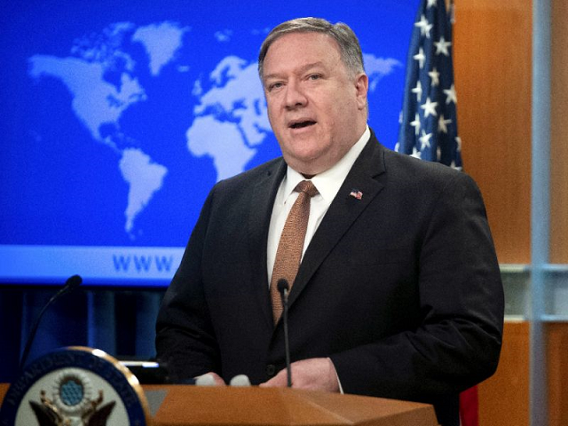 secretary of state mike pompeo has backed up us allegations that iran is behind sabotage on ships off the uae coast photo afp