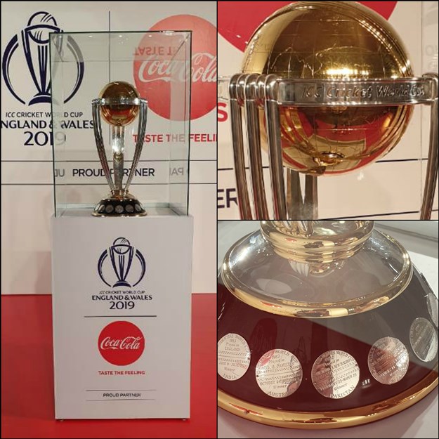 The prestigious ICC World Cup Trophy 2019