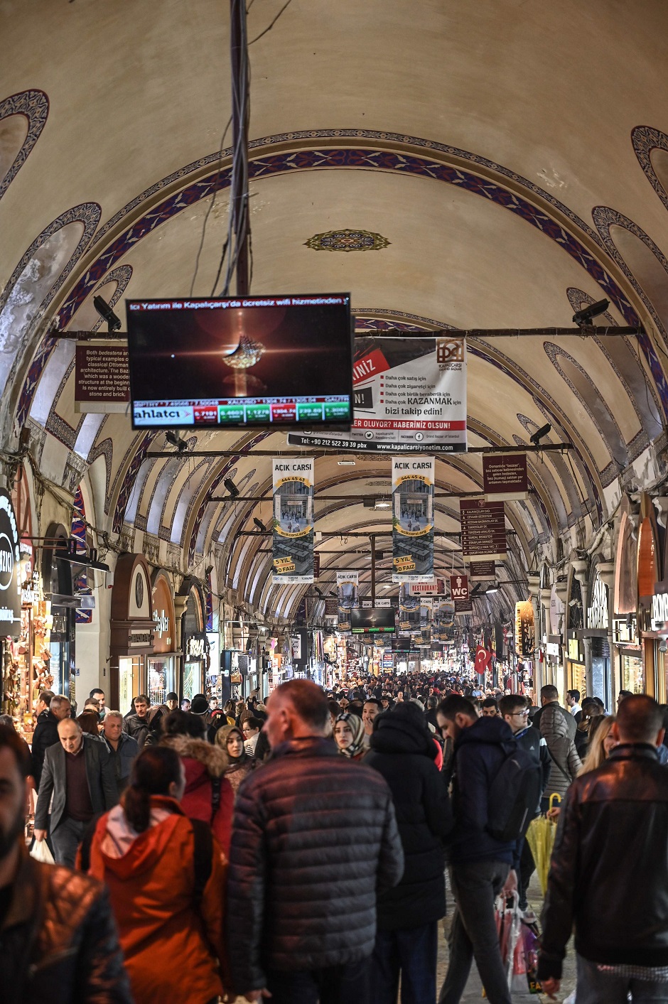 People walk inside the Grand Bazaar in Istanbul. PHOTO: AFP