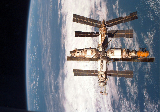 The Soviet-Russian space station Mir, which orbited the Earth from 1986 to 2001. PHOTO: AFP