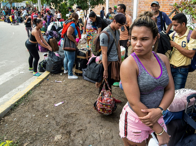 An estimated 3.3 million people have left Venezuela since the start of 2016, according to the UN. PHOTO: AFP