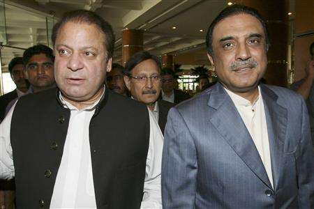 a file photo of nawaz sharif and asif ali zardari photo reuters