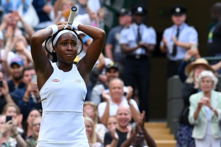 the teenage american who was not even born when williams won her first two wimbledon singles titles showed not an ounce of fear on court one making light of the 24 years age difference and her ranking of 313 as she eased to a 6 4 6 4 victory photo afp