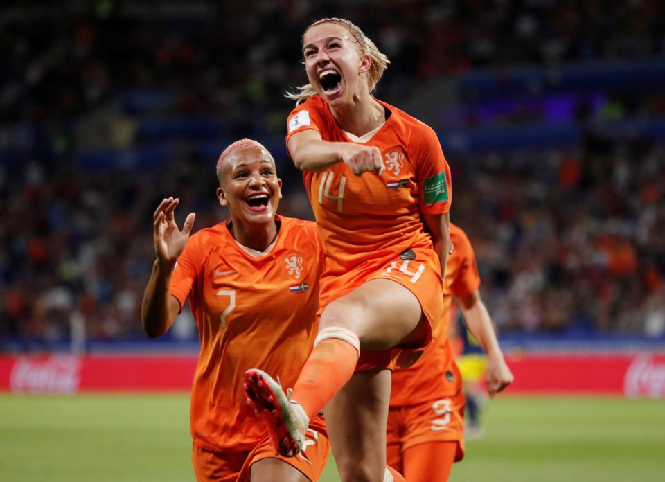 the 24 year old midfielder scored in the 99th minute when she collected a deflected pass outside the box and struck it expertly into the bottom right corner of the goal photo afp