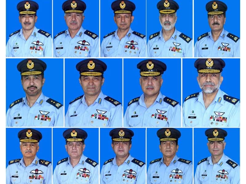 paf officer promoted to air marshal 13 others to air vice marshal rank