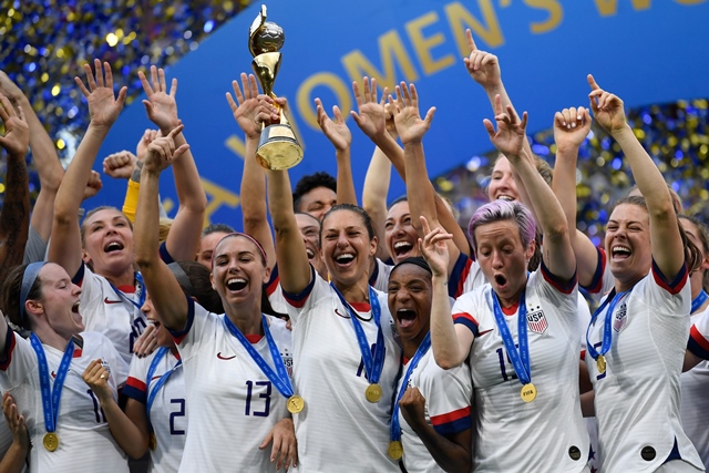 the united states retained the women 039 s world cup with a 2 0 victory over the netherlands in the final in lyon photo afp