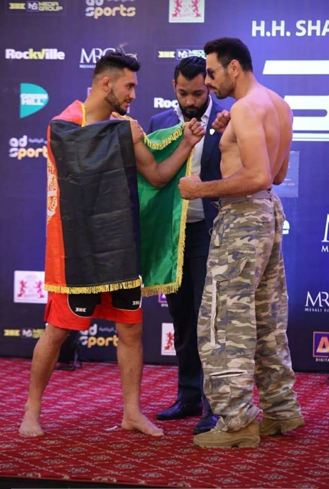 surprise win najm went into the fight as the underdog but to the dismay of the local fans in kabul he beat matin in the middleweight bout photo courtesy facebook najm khan