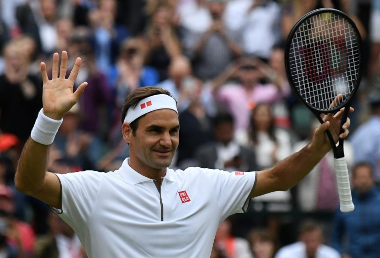 the eight time champion breezed past italy 039 s matteo berrettini 6 1 6 2 6 2 in just 74 minutes to make sure of a spot in his 55th quarter final at the slams photo afp