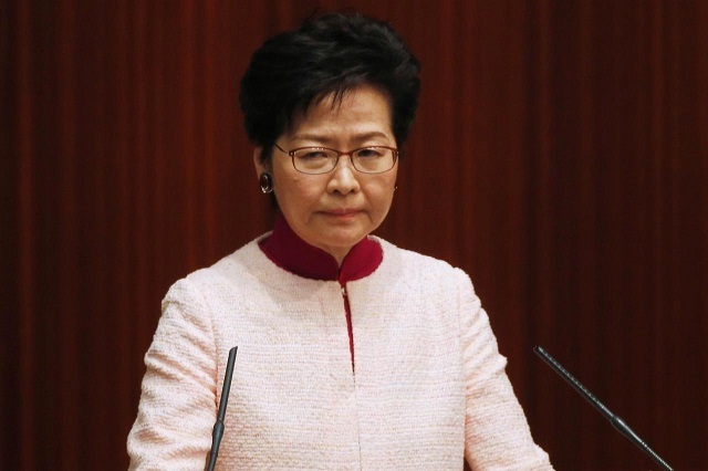 her apologies and explanations for a doomed extradition bill have failed to quell political tension photo reuters