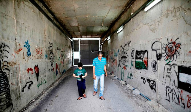 for palestinian family tunnel under israel barrier leads home