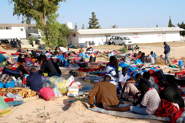 new migrants brought to libya center hit by deadly air strike